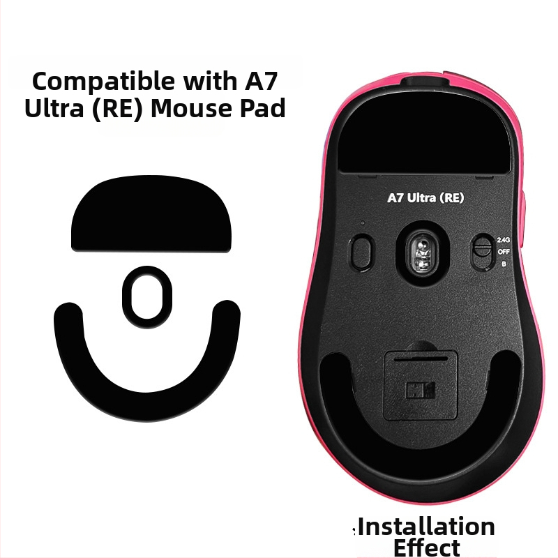 Set podnih podloga za miš za Mchose A7 Ultra Re – Ice verzija; metalno štancanje; precizni utori.