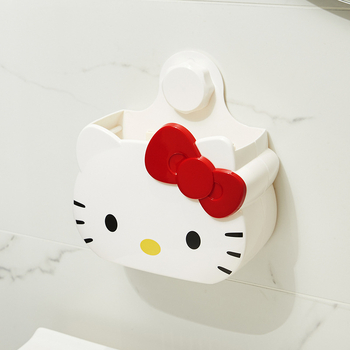 Zidni organizator kupaonice bez bušenja, za četkice za šminku i zubne četkice, PP materijal, model SP-051