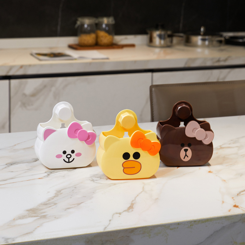 Zidni organizator kupaonice bez bušenja, za četkice za šminku i zubne četkice, PP materijal, model SP-051