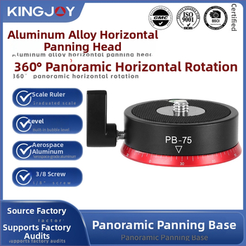 PB-75 Horizontalno rotirajuća glava od aluminijske legure za panoramsko fotografiranje, 360° okret, navoj 3/8 inch, težina 0,27 kg
