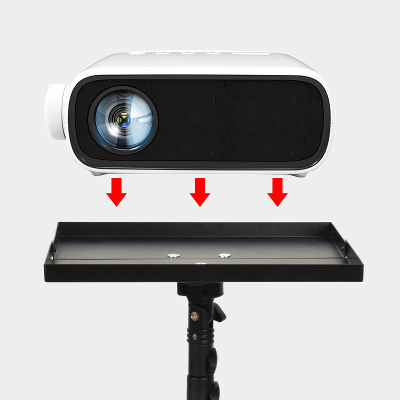 Adapter ploča za nosač projektora – metalna, prijenosna, višefunkcionalna, sve-u-jednom ploča za laptop i tripod. Model E230626A, Marka ENZE, Nosivost 11–15 kg, Težina 1 kg