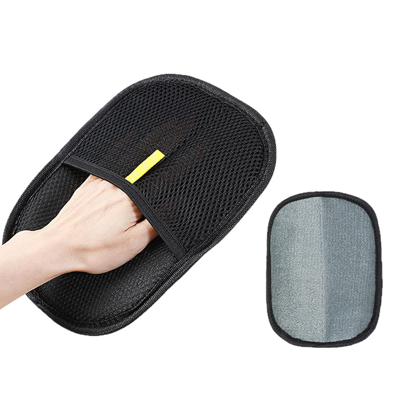 Jucheng rukavica za uklanjanje dlaka elektrostatičkim nabojem za kućne ljubimce, dvostrano četkanje, poliester, okrugli češalj