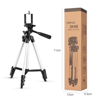 Stativ za telefon za prijenos uživo s 3D PTZ, četiri sekcije, aluminijska legura, nosivost 2–5 kg