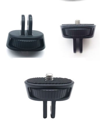 Adaptor cu filet 1/4, bază reglabilă, pentru GoPro 11, DJI Action și Insta360 One X3