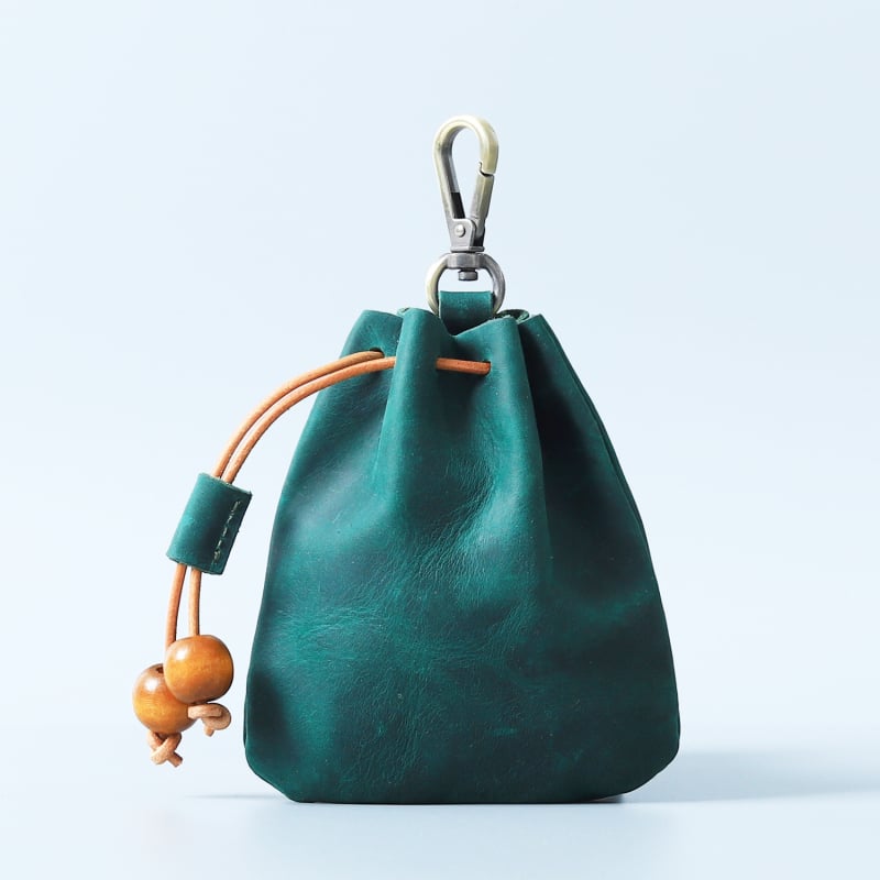 Монетник от първокласна телешка кожа, унисекс, мултифункционална поясна чанта за монети и ключове