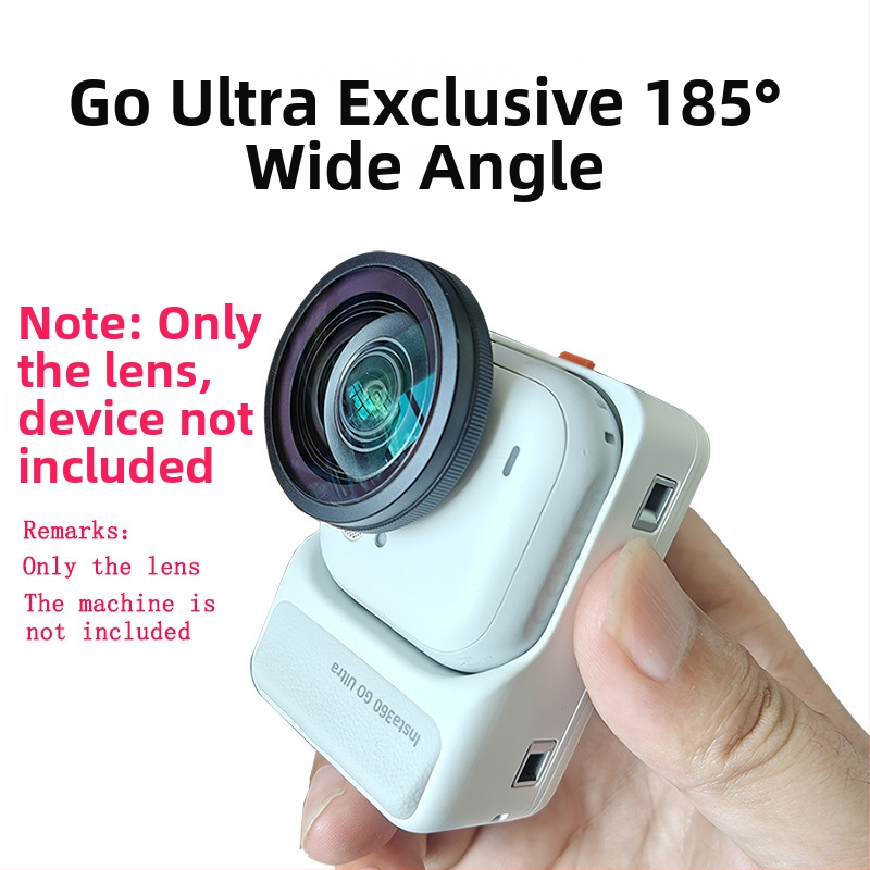 Príslušenstvo pre Insta360 GO Ultra, širokouhlý objektív 185°, hliníková zliatina, optické sklo, model G019-b