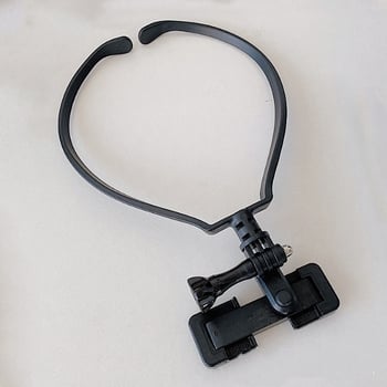 Nosivi držač za telefon i kameru za akciju na vratu — univerzalni model, ABS, kompatibilan s GoPro, DJI, Insta360, 5-dijelni set