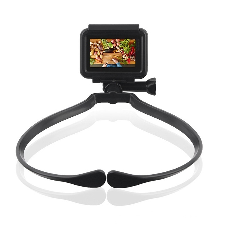 Nosivi držač za telefon i kameru za akciju na vratu — univerzalni model, ABS, kompatibilan s GoPro, DJI, Insta360, 5-dijelni set