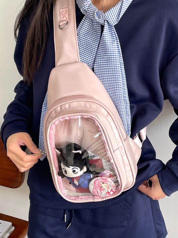 Cuki friss női mellkas táska japán stílusú mini keresztpántos hátizsák
