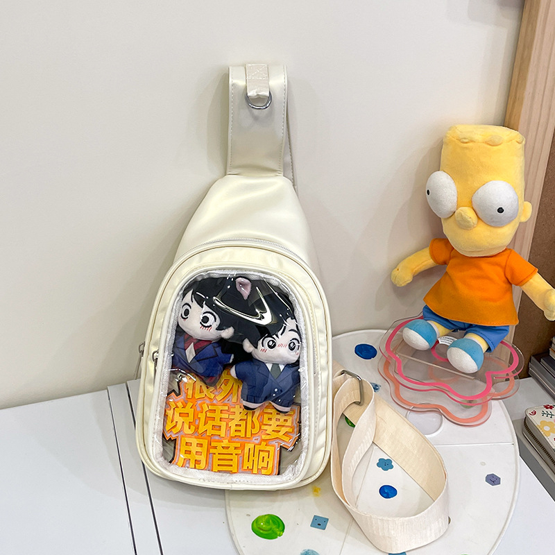 Cuki friss női mellkas táska japán stílusú mini keresztpántos hátizsák