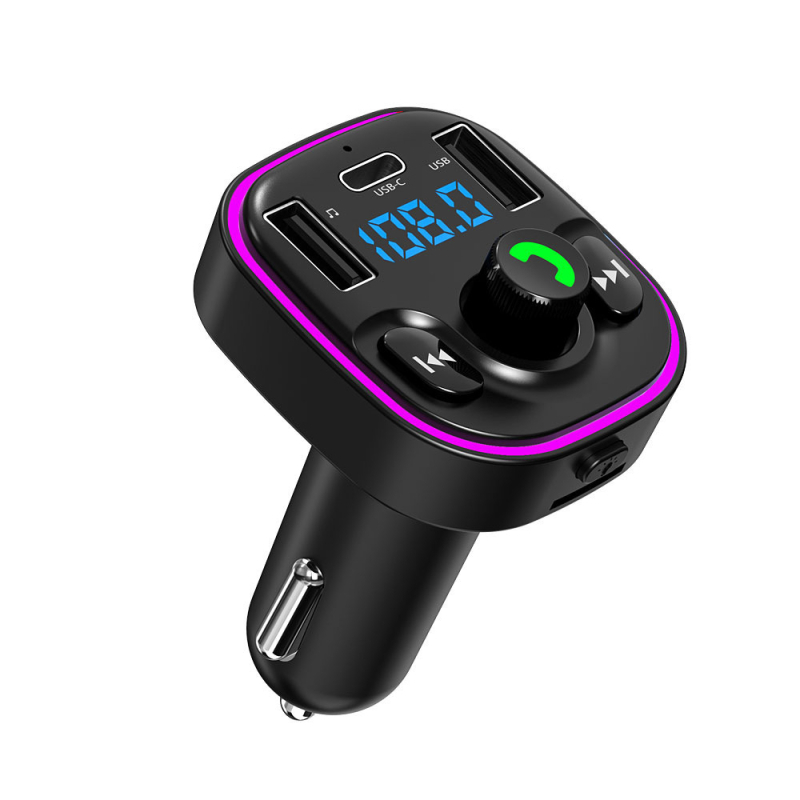 Automobilski MP3 player s Bluetooth FM transmiterom, USB-C punjenje, hands-free pozivi, napajanje 12-24V