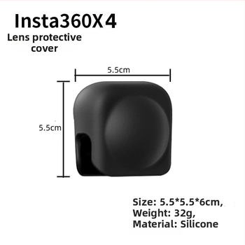 Silikónový kryt objektívu pre Insta360 X4 – kompatibilný s X4, tlačené logo, silikonový materiál, podpora balenia z jedného kusu, servis po predaji s tromi zárukami