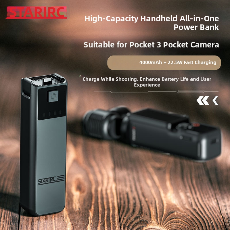 STARTRC Držač za napajanje za DJI Pocket 3, PC+ABS, 3C certificirano