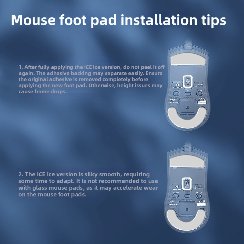 Renmo SA-SH01 pele kāju paliktnis, PTFE, bez līmes, gluds un nodilumizturīgs