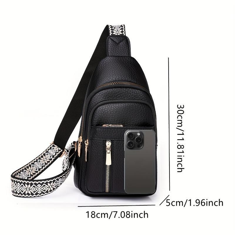 PU crossbody táska – vintage retro dizájn, uniszex stílus, tavasz 2025 kiadás, mindennapi használatra.