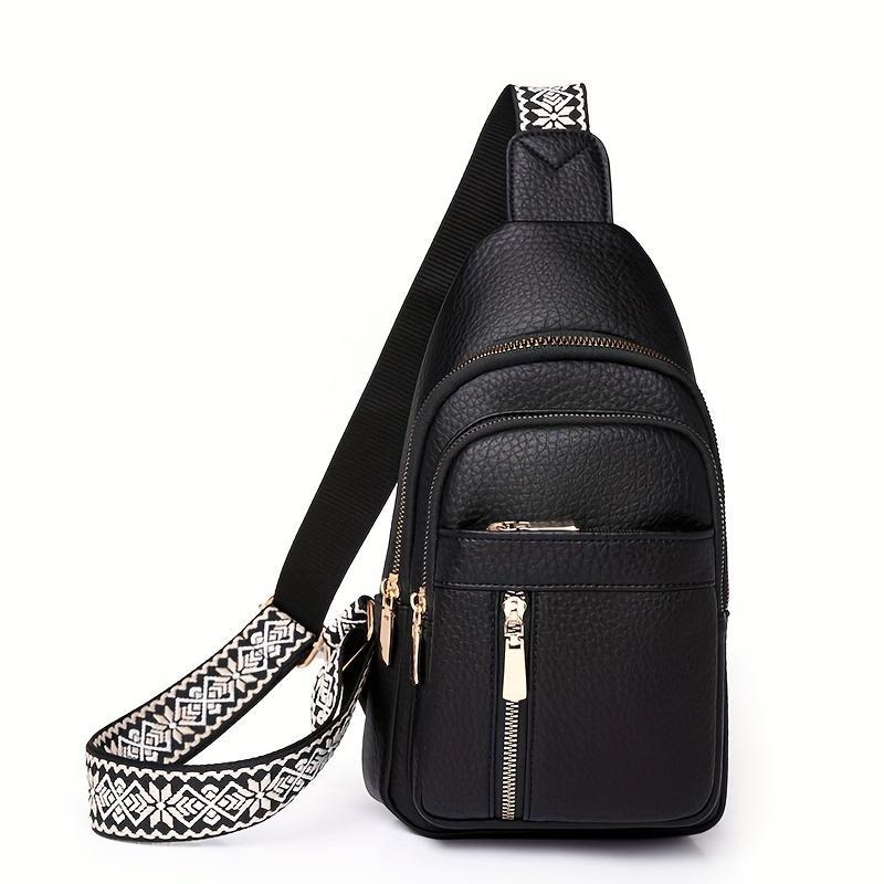 PU crossbody táska – vintage retro dizájn, uniszex stílus, tavasz 2025 kiadás, mindennapi használatra.