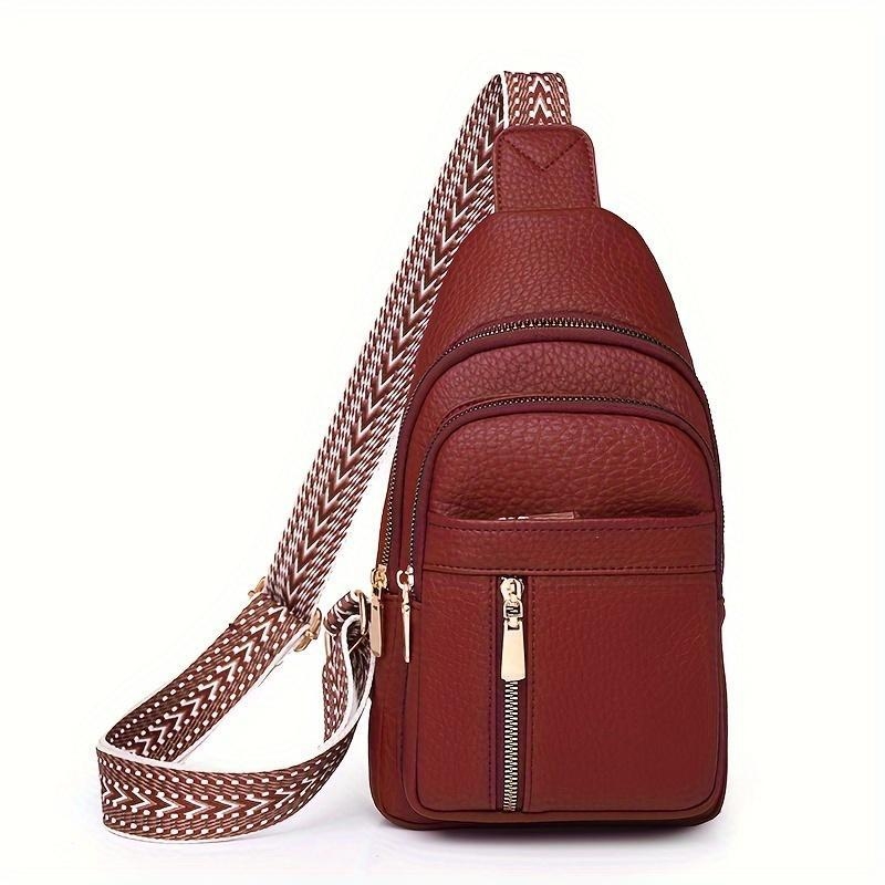 PU crossbody táska – vintage retro dizájn, uniszex stílus, tavasz 2025 kiadás, mindennapi használatra.