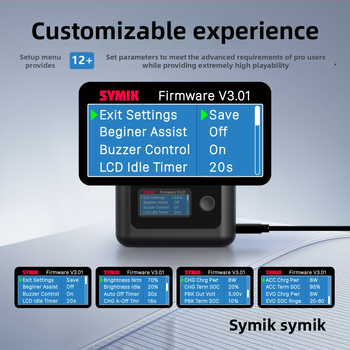 SYMIK Insta360 X5DC Batériová nabíjacia skrinka, USB-C, PC puzdro, 10.5W vybíjanie, 20W na kanál (až 27W celkovo)