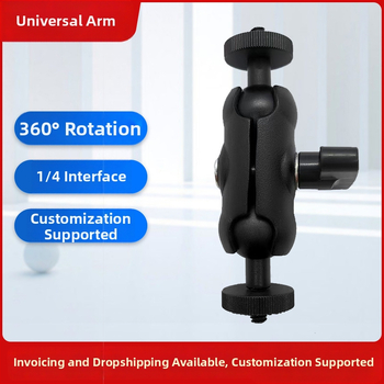 Panoramatický držiak na akčnú kameru – hliníková zliatina, všeobecná kompatibilita, 147 g, tlačiteľné logo, podpora jednopásovej montáže