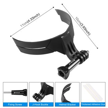 Chin mount za GoPro kacigu, kompatibilan s GoPro stilom nosača za kacige s punim licem i akcijskim kamerama, ABS+PA, model Pu847b, Puluz