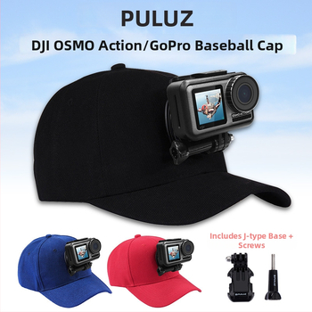 PULUZ Fat Cow šiltovka pre DJI Osmo Action a GoPro s J-kĺbom (Materiál bavlna; Kompatibilita: DJI Osmo Action, GoPro; J-kĺb súčasťou)