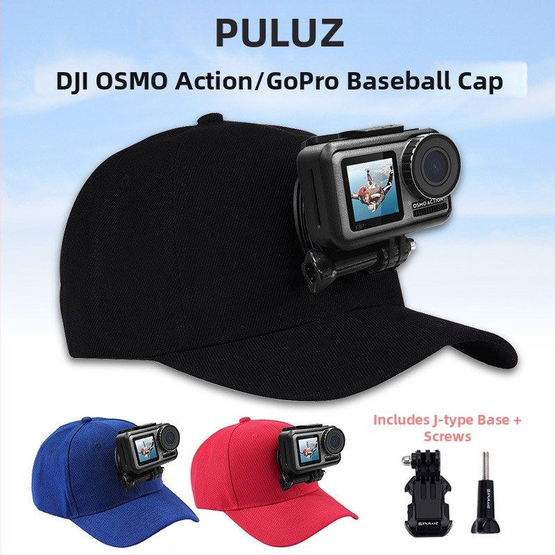 PULUZ Fat Cow šiltovka pre DJI Osmo Action a GoPro s J-kĺbom (Materiál bavlna; Kompatibilita: DJI Osmo Action, GoPro; J-kĺb súčasťou)