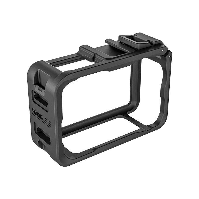 Startrc ramă de protecție din nylon pentru DJI Action 6 (cuib de iepure) — compatibil cu Osmo Action 6, logo Startrc imprimat; include ramă, pungă din bumbac perlat, card de instrucțiuni, certificat de conformitate