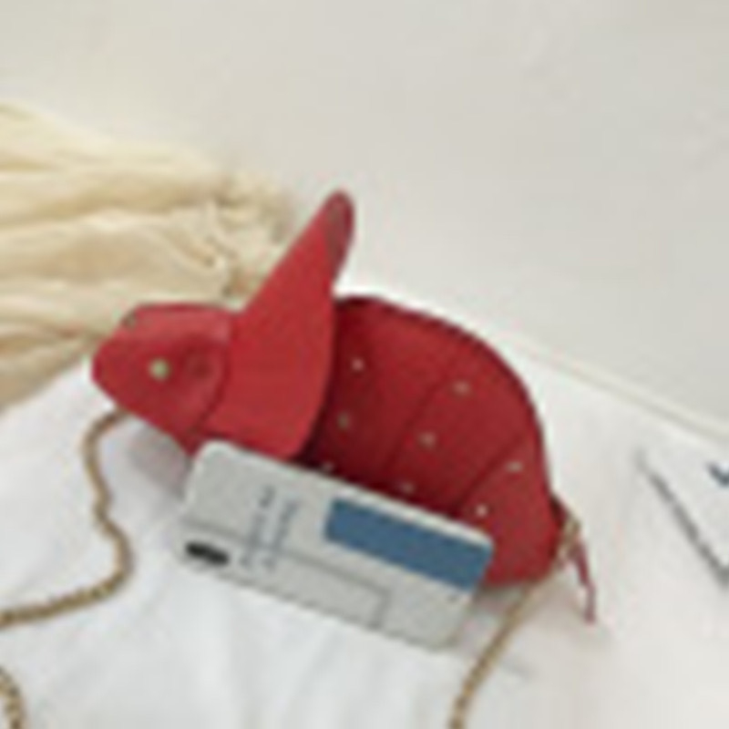 PU női crossbody táska cipzárral, kagyló alakú forma, mobiltelefon zseb, egy vállpánt