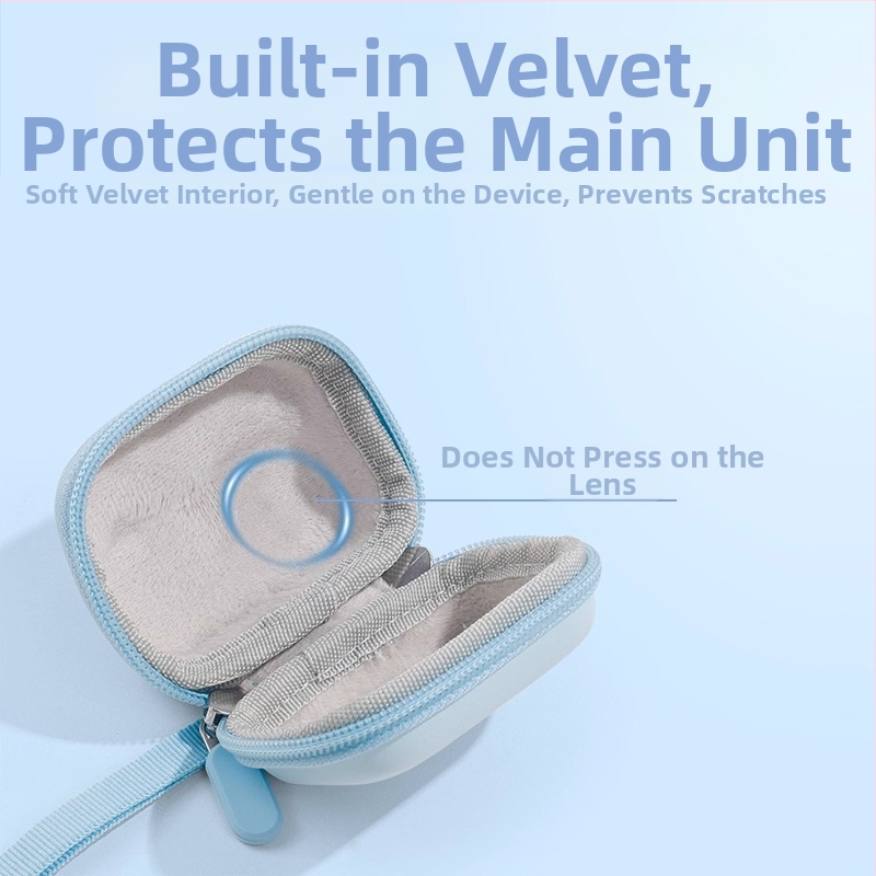 Taška na ukladanie Insta360 GO3/GO3S – EVA ochranný obal, vodotesný, kompaktný, rozmery 61.3 × 16.0 × 10.9 mm