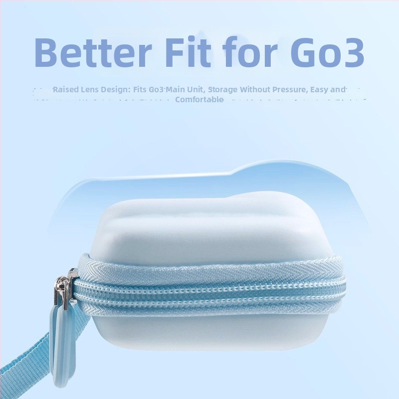 Taška na ukladanie Insta360 GO3/GO3S – EVA ochranný obal, vodotesný, kompaktný, rozmery 61.3 × 16.0 × 10.9 mm