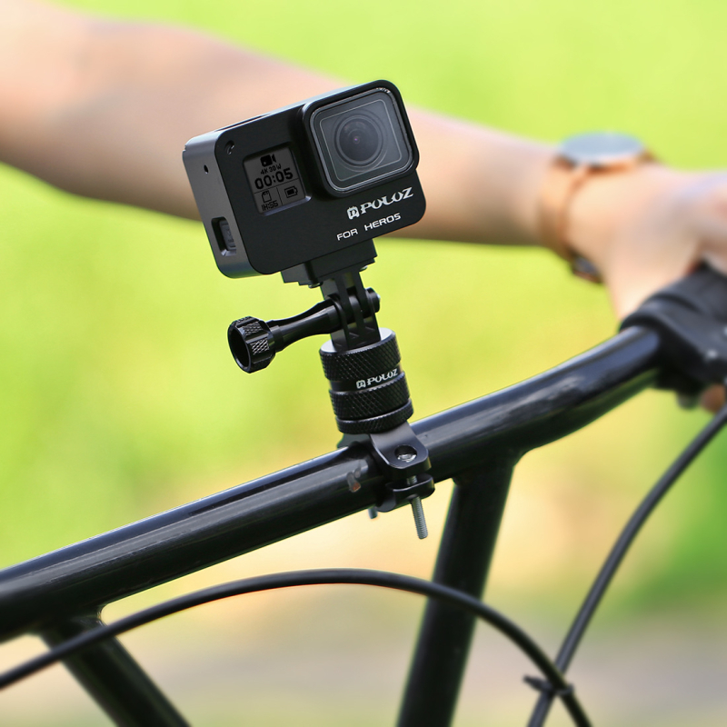 Držač za bicikl s rotirajućim gimbalom, aluminijska legura, PU223, PULUZ/Fat Cow, kompatibilan s DJI Osmo Action i akcijskim kamerama
