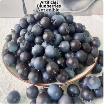 Dirbtinis mėlynių modelis – fotografijai skirti vaisių ir daržovių rekvizitai, mažos vaisių žaisliukai, Medžiaga: burbulas, Meistrystė: blister, Neteikiama importui