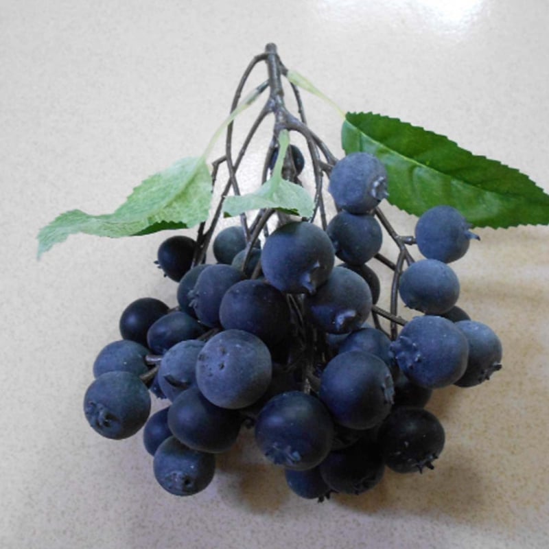 Имитационен модел на боровинка – реквизит за фотосесия: изкуствени плодове и зеленчуци, малки плодови играчки; Материал: балон, Изработка: блистер, Без внос