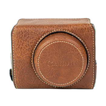 Torba za fotoaparat Canon G7X3/G7X2 — PU koža, ramenska torba