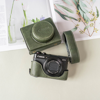 Torba za fotoaparat Canon G7X3/G7X2 — PU koža, ramenska torba