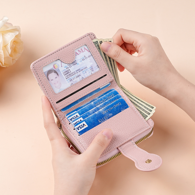 Ženski novčanik od PU kože s zatvaračem, otisak slova, poliesterska podstava, brend Bcallcrry, proljeće 2025