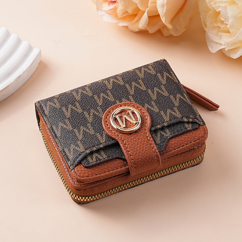 Ženski novčanik od PU kože s zatvaračem, otisak slova, poliesterska podstava, brend Bcallcrry, proljeće 2025