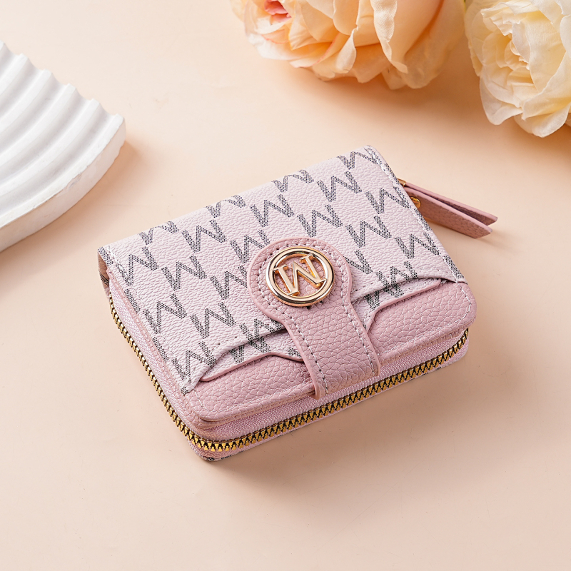 Ženski novčanik od PU kože s zatvaračem, otisak slova, poliesterska podstava, brend Bcallcrry, proljeće 2025