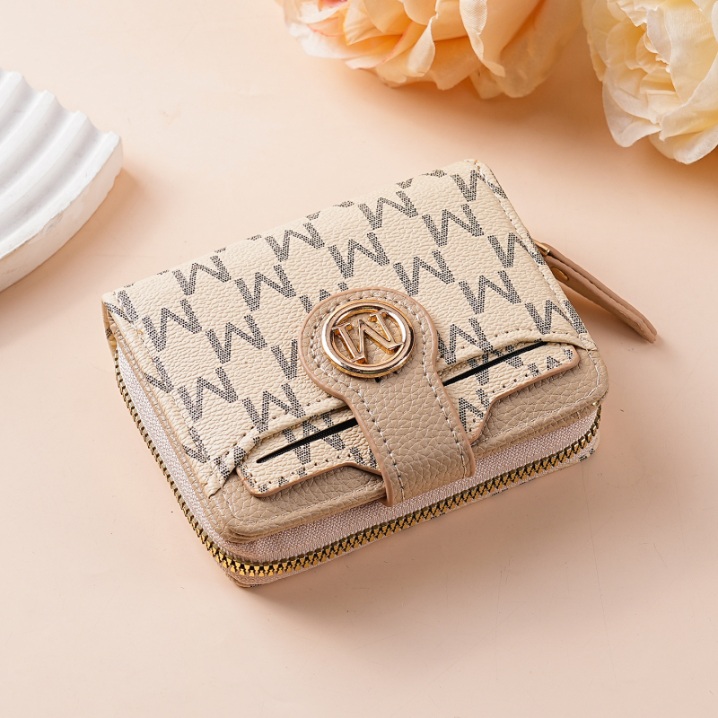 Ženski novčanik od PU kože s zatvaračem, otisak slova, poliesterska podstava, brend Bcallcrry, proljeće 2025