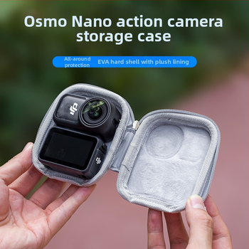 Taška na skladovanie DJI Nano – EVA+ koža, na vonkajšie použitie, kompatibilná s univerzálnou akčnou kamerou, kapacita pre DJI Nano, 58,5 g