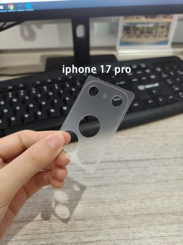 iPhone 17 Pro Max objektīva aizsargfilma — 9H cietība, matēts objektīva filmas, HD skaidrība, izturība pret pirkstu nospiedumiem, izturība pret kritieniem