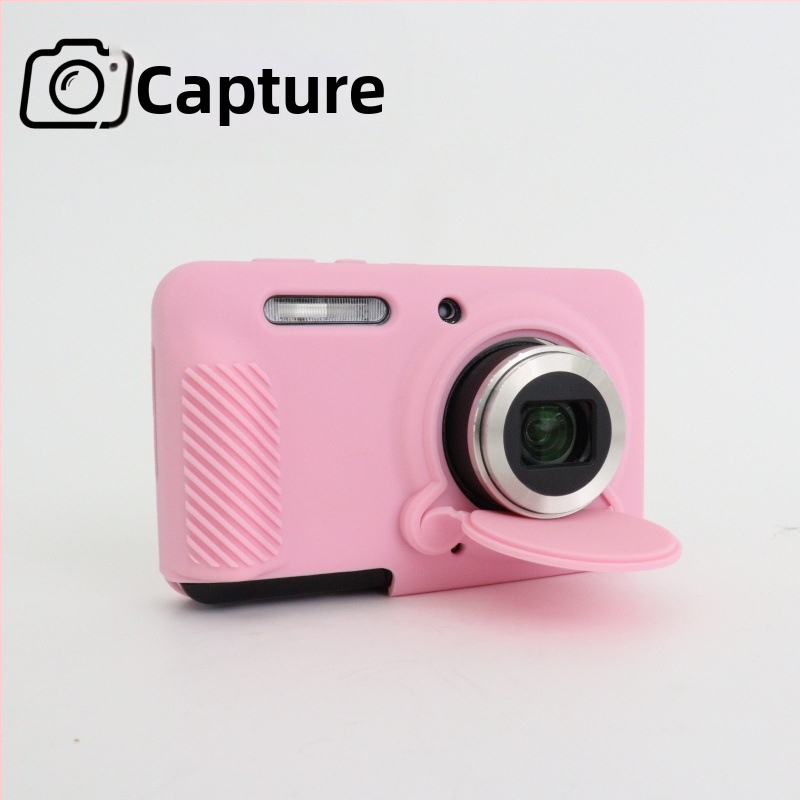 Kodak FZ55 silikona aizsargkaste kamerai — klučve stilā soma ar vāciņu, skrāpējumu un kritienu izturība