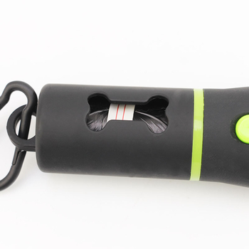 Dispenzer vrećica za izmet kućnih ljubimaca, u obliku kosti, ABS materijal, prijenosan, s LED svjetlom