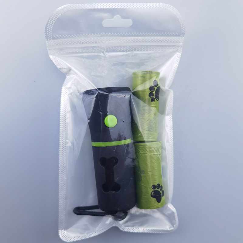 Dispenzer vrećica za izmet kućnih ljubimaca, u obliku kosti, ABS materijal, prijenosan, s LED svjetlom