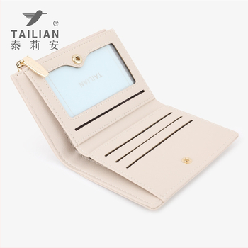 Портфейл PU за карти в стил градска простота, ултралек, подплата полиестер, Есен 2024