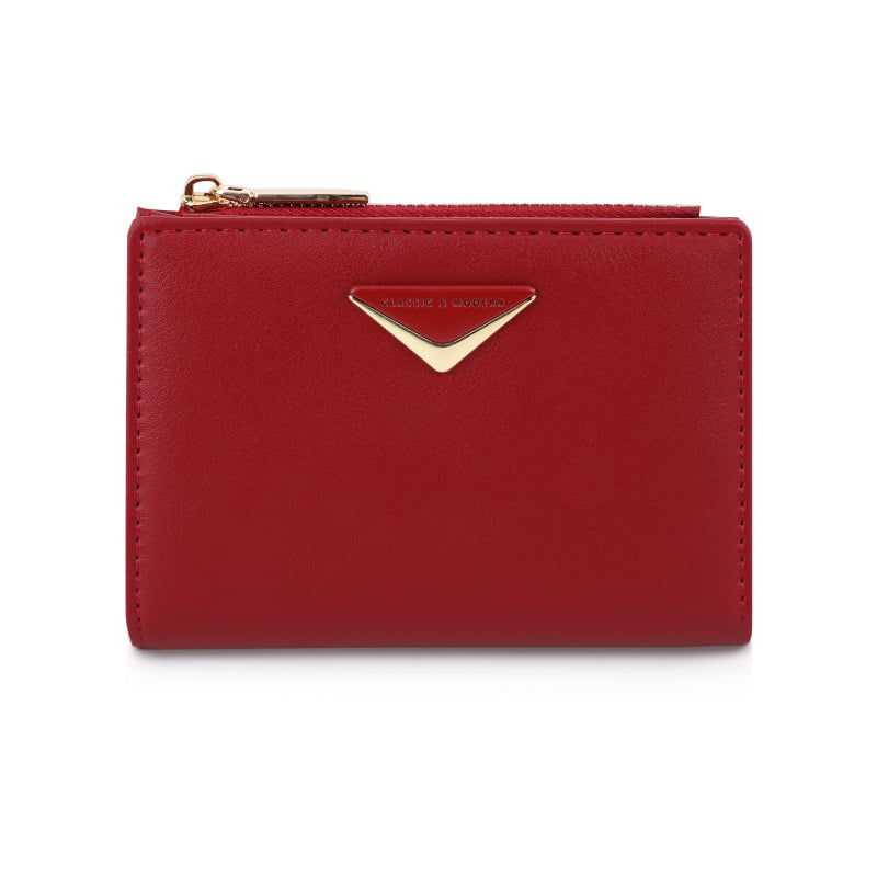 Портфейл PU за карти в стил градска простота, ултралек, подплата полиестер, Есен 2024