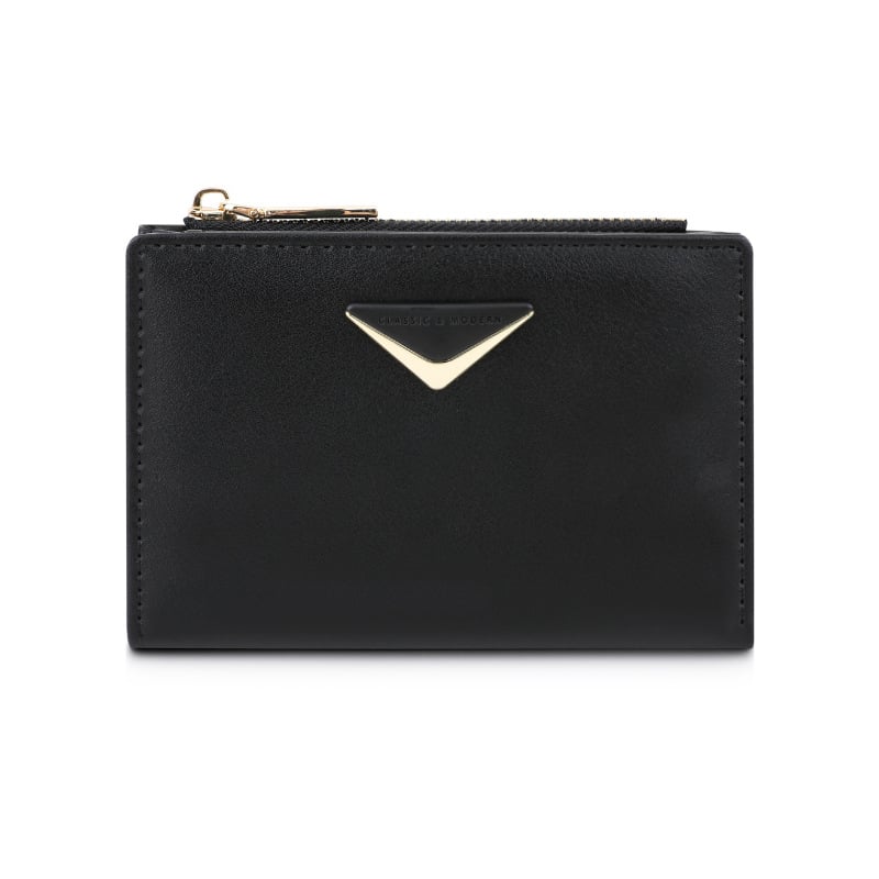 Портфейл PU за карти в стил градска простота, ултралек, подплата полиестер, Есен 2024