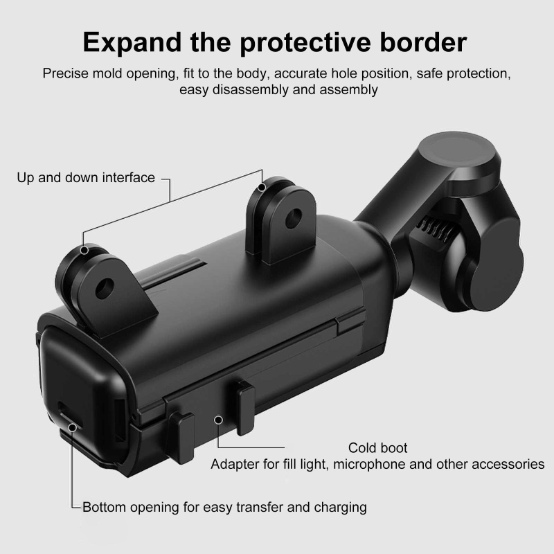 Puluz Fat Cow Pu722 proširujući adapter s zaštitnim okvirom za DJI Osmo Pocket 3 – ABS
