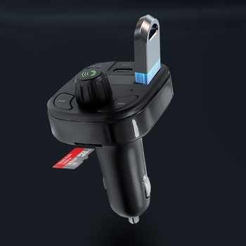 F17 Auto Bluetooth MP3 player s FM odašiljačem, dvostruki USB PD auto punjač, 12-24V