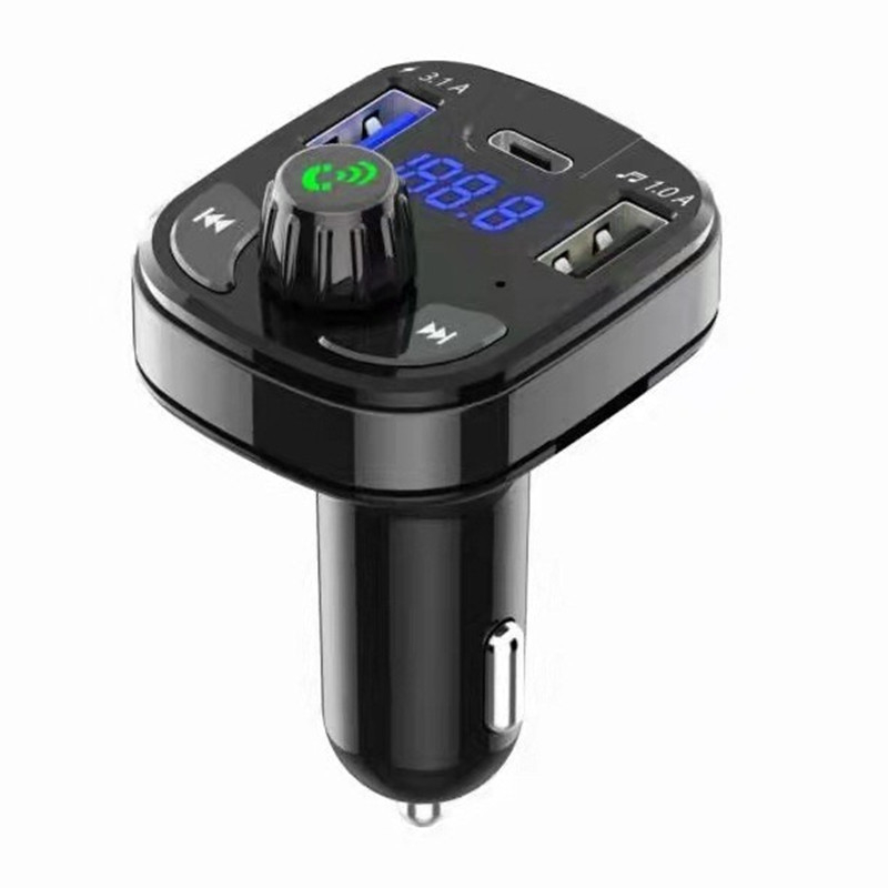F17 Auto Bluetooth MP3 player s FM odašiljačem, dvostruki USB PD auto punjač, 12-24V